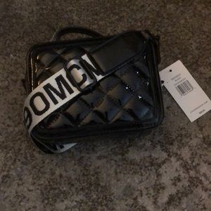 Steve Madden black patent handbag